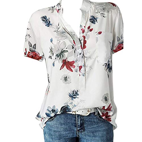 Luckycat Camiseta Casual Para Mujer Camiseta de Mujer con Estampado floral de Manga Corta en V Cuello Moda Impresa Camiseta Blusa Tops de Verano Suelta Manga Corta Mujer Camiseta Manga Corta Camiseta Luckycat Camiseta Casual Para Mujer Camiseta de Mujer con Estampado floral de Manga Corta en V Cuello Moda Impresa Camiseta Blusa Tops de Verano Suelta Manga Corta Mujer Camiseta Manga Corta Camiseta