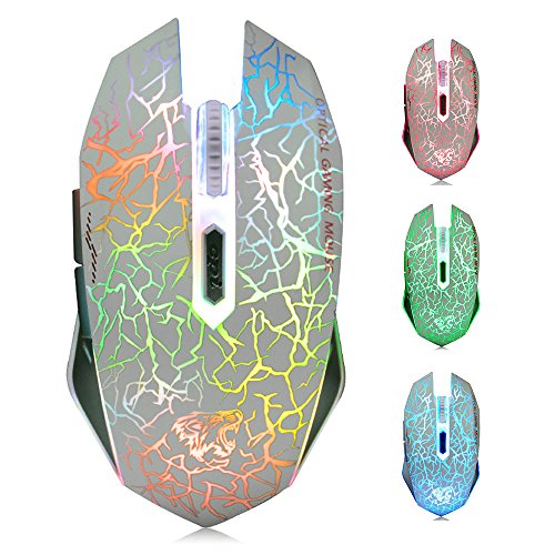 M2 Inalámbrico Ratón, Recargable con Silencioso Ratón óptico Gaming Wireless Mouse con receptor nano 6 Botones para Ordenador Mac Notebook Desktop Laptop M2 Inalámbrico Ratón, Recargable con Silencioso Ratón óptico Gaming Wireless Mouse con receptor nano 6 Botones para Ordenador Mac Notebook Desktop Laptop