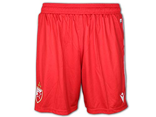 Macron - Pantalones cortos para hombre, diseño de estrella, color rojo, Unisex, rojo, medium