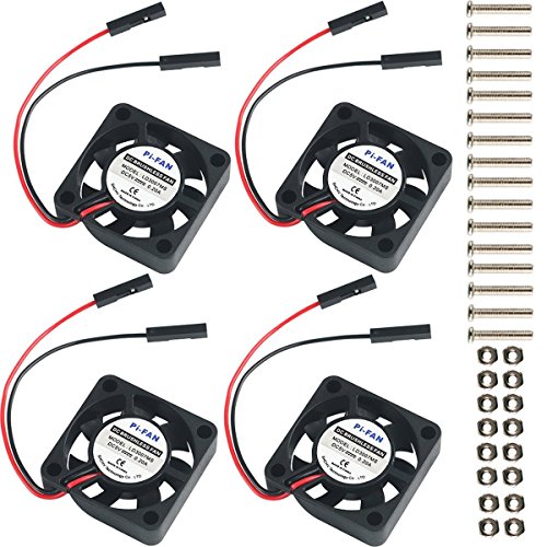 MakerHawk 4pcs Raspberry Pi DC Conector de separación de Ventilador de refrigeración sin escobillas 3.3V 5V para Raspberry Pi 2 / Pi 3 / 3B + y Pi Zero/Zero W u Otro Proyecto de Robot MakerHawk 4pcs Raspberry Pi DC Conector de separación de Ventilador de refrigeración sin escobillas 3.3V 5V para Raspberry Pi 2 / Pi 3 / 3B + y Pi Zero/Zero W u Otro Proyecto de Robot