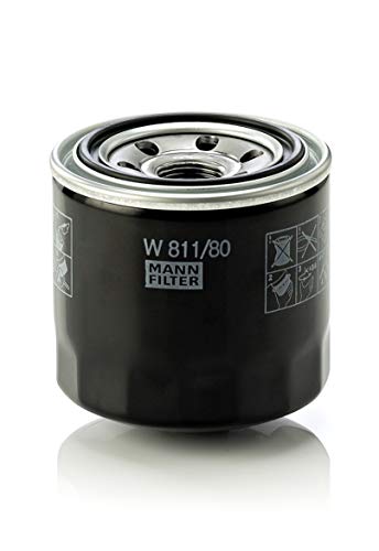 MANN-FILTER W 811/80 Original Filtro de Aceite, para automóviles y vehículos de utilidad MANN-FILTER W 811/80 Original Filtro de Aceite, para automóviles y vehículos de utilidad
