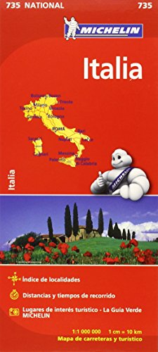 Mapa National Italia (Colección Mapas National Michelin)