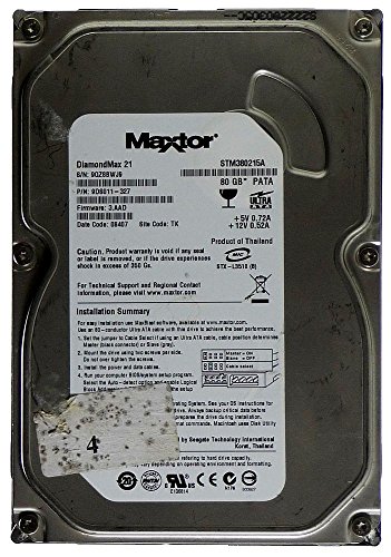 Maxtor 80 GB en Disco Duro DiamondMax 21 stm380215 a IDE id12490 Maxtor 80 GB en Disco Duro DiamondMax 21 stm380215 a IDE id12490