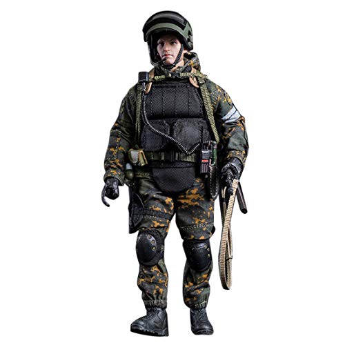 Mecotecn 1/12 Figuras Soldados, Soldado de Juguete con Arma, Figuras Militares Conjuntos de Juegos - Fuerzas Especiales Rusas Alfa LW007