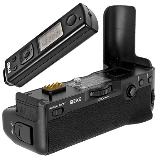 Meike Empuñadura de batería Empuñadura de batería Battery Grip para Fujifilm X DVB-T2 Equivalente a Fujifilm VPB de XT2 Incluye 2,4 GHz Disparador 100 m de Alcance – MK de XT2 Pro