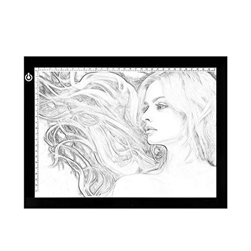 Mesa de Luz de Dibujo, LED A4 Tableta de Luz, Tablero de Trazado Brillo Ajustable, Light Pad para Artistas, Animación, Bocetos, Diseño, X-Ray Mesa de Luz de Dibujo, LED A4 Tableta de Luz, Tablero de Trazado Brillo Ajustable, Light Pad para Artistas, Animación, Bocetos, Diseño, X-Ray