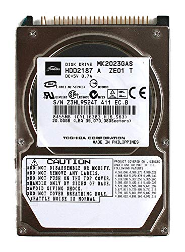 MicroStorage 20GB 2.5" IDE 20GB IDE/ATA - Disco Duro (2.5", 20 GB, 4200 RPM, IDE/ATA, Unidad de Disco Duro)