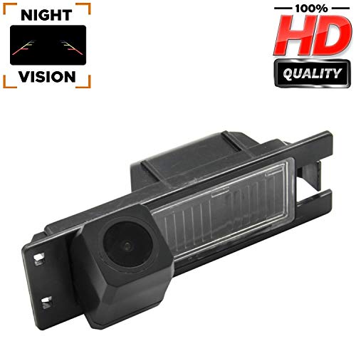 Misayaee Cámaras de visión trasera Universal Vista trasera cámara CCD Chip para Astra H/Corsa D/Meriva A/Vectra C/Zafira B, Grande, Insignia ,Alfa Romeo Giulietta/Alfa Romeo 159/FIAT 500L/ Nuovo Doblo