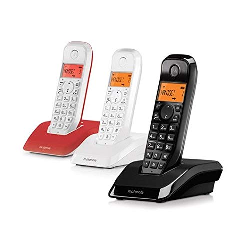 Motorola C4201 Combo Teléfono Fijo + Inalámbrico DETC Negros