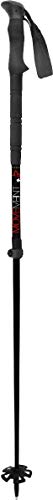 Movement X-Plore 2 - Bastón de esquí y excursión (carbono, 95-140 cm), color negro y rojo