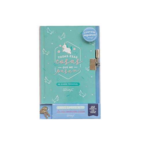 Mr. Wonderful WOA10102ES Diario con Candado - Todas Esas Cosas que me Pasan Mr. Wonderful WOA10102ES Diario con Candado - Todas Esas Cosas que me Pasan