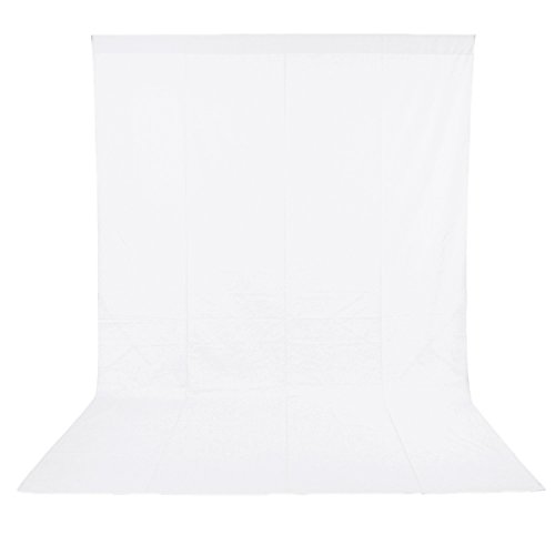 Neewer - Telón de Fondo para Estudio Fotográfico, Vídeo y Televisión, 100% Muselina Pura, Color Blanco, Medidas 6 x 9 pies /1.8 x 2.8 metros, Incluye únicamente el Fondo Neewer - Telón de Fondo para Estudio Fotográfico, Vídeo y Televisión, 100% Muselina Pura, Color Blanco, Medidas 6 x 9 pies /1.8 x 2.8 metros, Incluye únicamente el Fondo