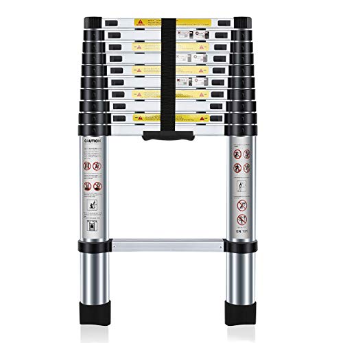 Nestling® 3.2M Escalera Telescópica Multiusos de Aluminio Portátil. Extensión Plegable y Extensible EN131, Carga Máxima 150 kg Nestling® 3.2M Escalera Telescópica Multiusos de Aluminio Portátil. Extensión Plegable y Extensible EN131, Carga Máxima 150 kg