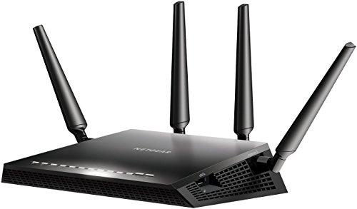 Netgear R7800 Router WiFi Nighthawk X4s, doble banda AC2600, 4 puertos Gigabit, 1 eSATA
