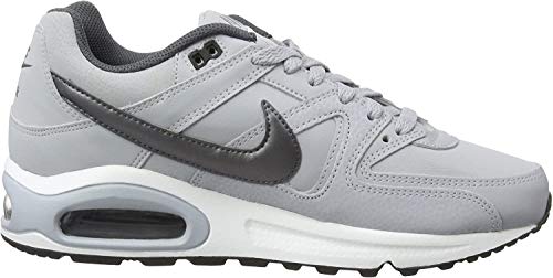 Nike Air MAX Command Leather Shoe, Zapatillas de Running para Hombre, Gris (Wolf Grey/Mtlc Dark Grey/Black/White 012), 38.5 EU