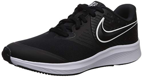 NIKE Star Runner 2 (GS), Zapatillas Unisex Niños, Negro (Black/White/Black/Volt 001), 39 EU