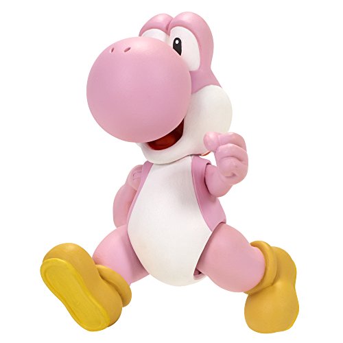 Nintendo - Figura Yoshi Con Egg Accessory, 10 cm, Color Rosa