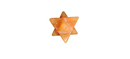 NK CRYSTALS Naranja Calcita Merkaba Star Cristales Naturales Reiki Curación Chakra Equilibrando Piedras de preocupación Piedras caídas Wicca Regalos de Buena Suerte