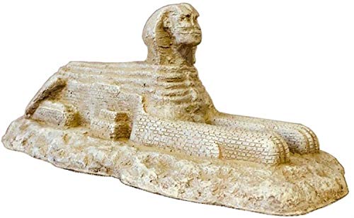 Nologo ZYPD Escultura del Antiguo Egipto, Escultura Esfinge artesanías Hechas a Mano Inicio Casa Renovada Retro Escultura 14.5 * 31cm