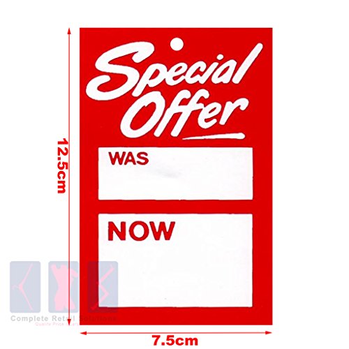 Nuevo Top Calidad Oferta Especial era ahora precio etiquetas para colgar etiquetas tarjetas de venta libre P y p, color blanco 500x Large