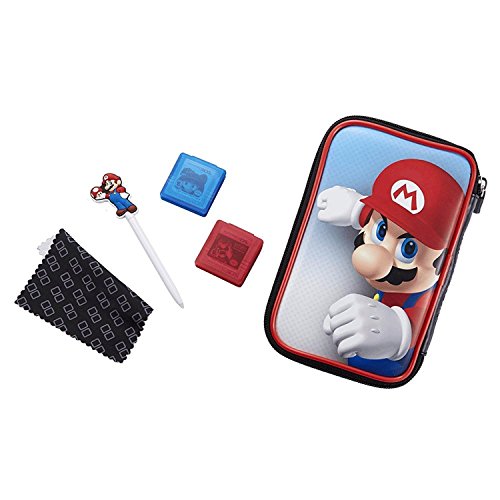 Official Essential Mario Pack - Set de accesorios oficial para Nintendo New 3DS XL / 3DS X, con funda para la 3DS y juegos, 4 diseños a elegir Mario Conjunto