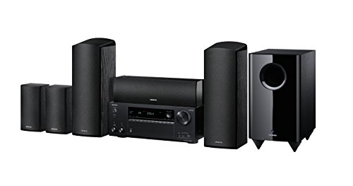 Onkyo HT-S7805(B) 5.1 Sistema de Cine en casa con Receptor AV y Altavoces (160 W/Canal, multizona, Dolby Atmos, WiFi, Bluetooth, Streaming, Apps de música, Internet Radio), Negro