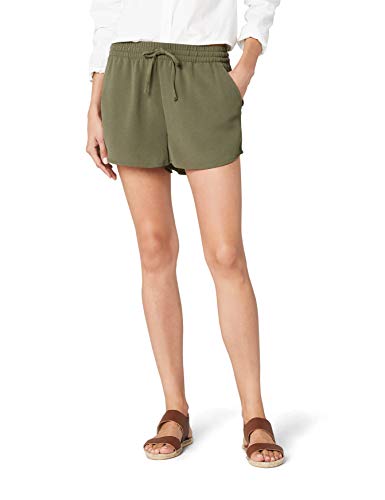Only Onlturner Shorts Wvn Noos Pantalones Cortos, Verde (Kalamata Kalamata), 42 (Talla del Fabricante: 40) para Mujer