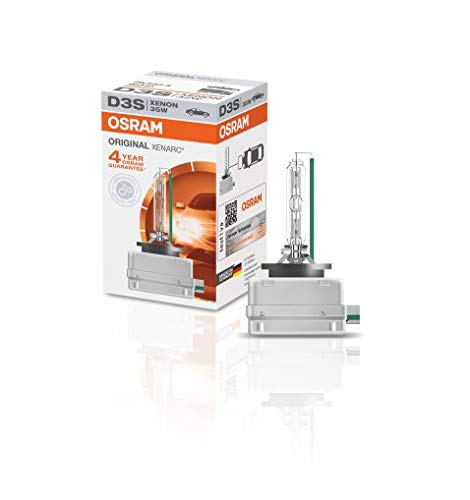 OSRAM XENARC ORIGINAL D3S HID, lámpara de xenón, lámpara de descarga, calidad de equipamiento original (OEM), 66340, estuche (1 unidad) OSRAM XENARC ORIGINAL D3S HID, lámpara de xenón, lámpara de descarga, calidad de equipamiento original (OEM), 66340, estuche (1 unidad)