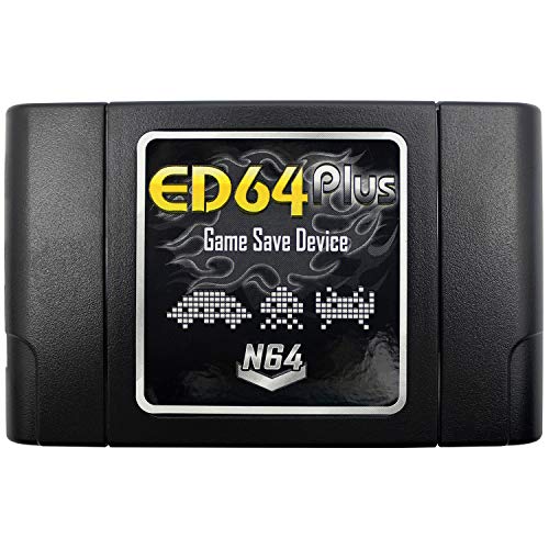 OSTENT PAL / NTSC ED64 Plus Game Save Device Cartridge Adaptador de tarjeta SD de 8GB compatible para juegos N64