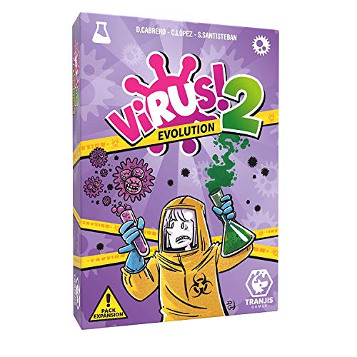 Outletdelocio. Expansion para el Juego de Cartas Virus. Virus 2 Evolution. Edicion Española. +8 años