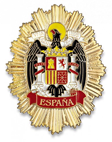 Outletdelocio. Placa Metalica Escudo Aguila de España. Especial para Cartera de Bolsillo