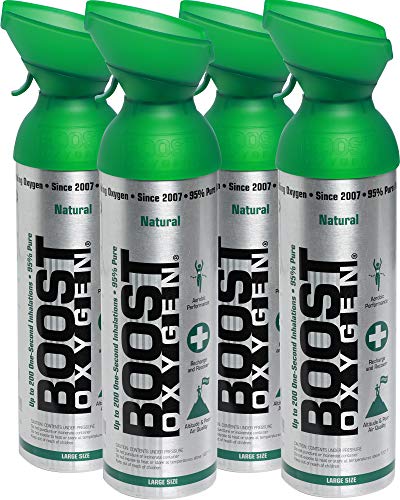 Oxígeno puro en lata – Natural, 36L de oxígeno puro al 95% en 4 latas portátiles de 9L, que proporcionan más de 600 inhalaciones. Aumenta la resistencia, recuperación, agudeza mental y rendimiento Oxígeno puro en lata – Natural, 36L de oxígeno puro al 95% en 4 latas portátiles de 9L, que proporcionan más de 600 inhalaciones. Aumenta la resistencia, recuperación, agudeza mental y rendimiento