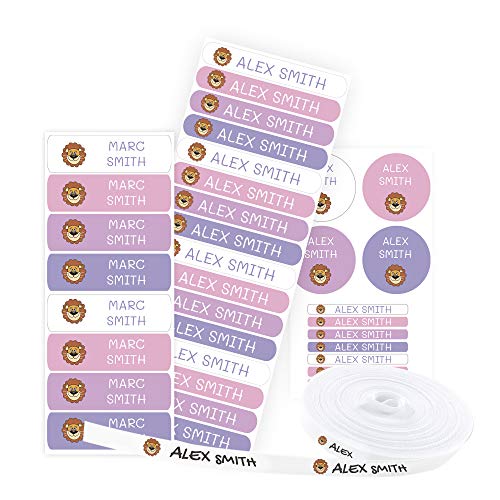 Pack 155 etiquetas personalizadas para marcar ropa y objetos. 100 Etiquetas de tela termoadhesiva + 55 etiquetas adhesivas de vinilo. (Color 15) Pack 155 etiquetas personalizadas para marcar ropa y objetos. 100 Etiquetas de tela termoadhesiva + 55 etiquetas adhesivas de vinilo. (Color 15)