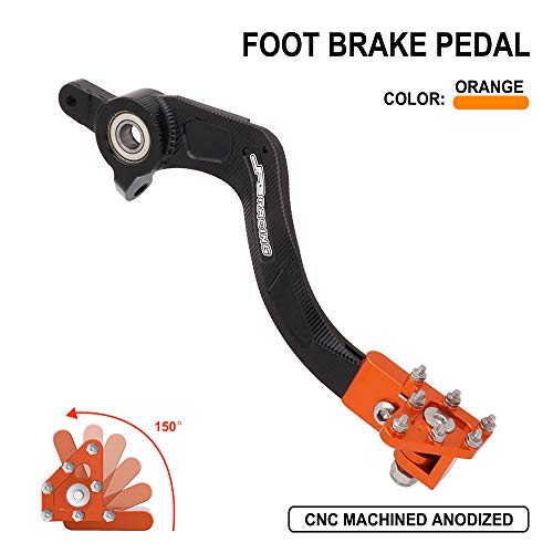 Palanca de pedal de freno trasero para motocicleta, palancas de aluminio CNC para KTM Husqvarna SX SX-F XC XC-F XC-W XCF-W EXC EXC-F EXC-R SMR 125 144 150 200 250 300 350 400 450 500 505 530 naranja Palanca de pedal de freno trasero para motocicleta, palancas de aluminio CNC para KTM Husqvarna SX SX-F XC XC-F XC-W XCF-W EXC EXC-F EXC-R SMR 125 144 150 200 250 300 350 400 450 500 505 530 naranja