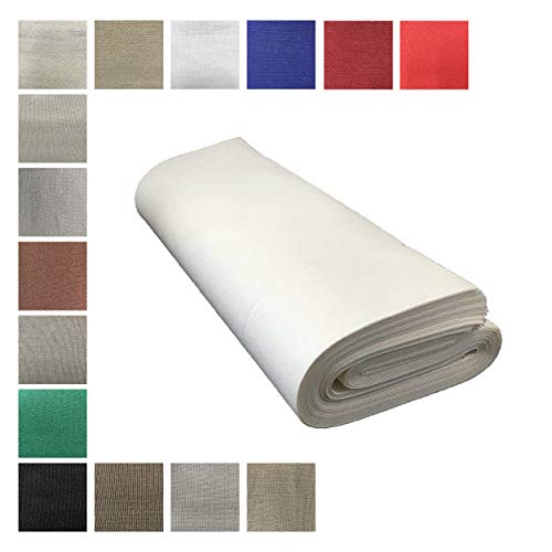 Panini - Tela para Cortinas de Sol - Se Vende por Metros - 1 Unidad = 50 cm; 2 Unidades = 1 Metro. Ancho Fijo de 140 o 200 cm, Cortinas de Exterior, excelente Resistencia (Altura 140 cm-Blanco) Panini - Tela para Cortinas de Sol - Se Vende por Metros - 1 Unidad = 50 cm; 2 Unidades = 1 Metro. Ancho Fijo de 140 o 200 cm, Cortinas de Exterior, excelente Resistencia (Altura 140 cm-Blanco)