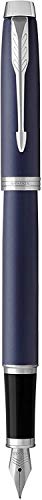 PARKER IM, pluma estilográfica azul mate, con plumín fino y recambio de tinta azul (1931647) PARKER IM, pluma estilográfica azul mate, con plumín fino y recambio de tinta azul (1931647)