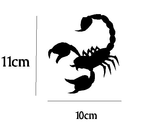 Pegatina vinilo para coche, pared, puerta, nevera, carpeta, etc. Escorpion Pegatina vinilo para coche, pared, puerta, nevera, carpeta, etc. Escorpion
