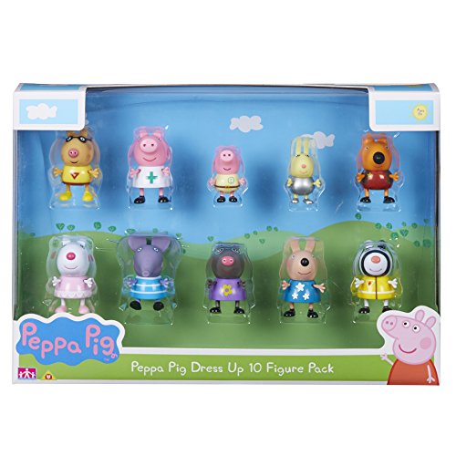 Peppa Pig Set de Personajes, dress up figures, Pack de 10 (06668) Peppa Pig Set de Personajes, dress up figures, Pack de 10 (06668)