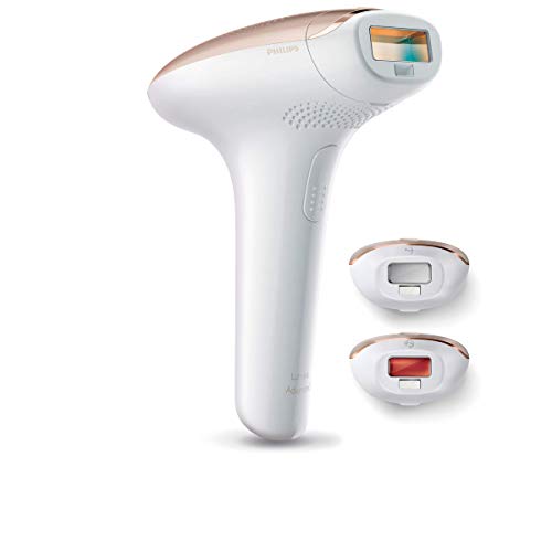 Philips Lumea Advanced SC1999/00 - Depiladora Luz Pulsada, para la Depilación Permanente del Vello Visible en Casa con sensor de tono de piel y 3 Cabezales: Cuerpo, Cara y Zona Bikini