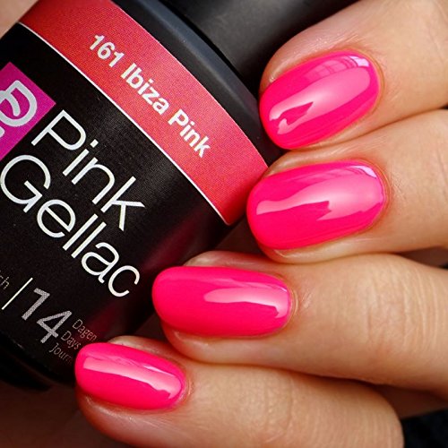 Pink Gellac161 Ibiza Pink Color Esmalte Gel Permanente 14 días