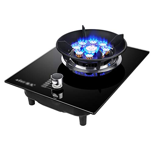 Placa de gas Olla 5.2 KW Cocina de gas, la cocina casera incorporado Cocina de gas sola estufa, vidrio templado a prueba de explosiones Negro / termopar / Pulsada encendido electrónico [Clase energéti Placa de gas Olla 5.2 KW Cocina de gas, la cocina casera incorporado Cocina de gas sola estufa, vidrio templado a prueba de explosiones Negro / termopar / Pulsada encendido electrónico [Clase energéti
