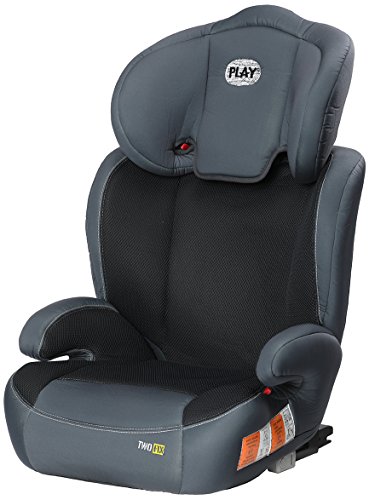 Play Two Fix, Silla de coche grupo 2/3 Isofix, gris/negro Play Two Fix, Silla de coche grupo 2/3 Isofix, gris/negro