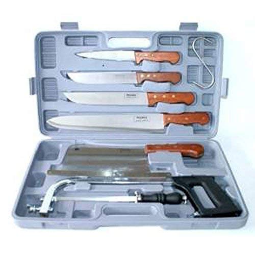 Pradel Excellence K31128 - Maletín de 7 Piezas (4 Cuchillos de Carnicero + 1 afilador + 1 Sierra + 1 Cuchilla Grande) Pradel Excellence K31128 - Maletín de 7 Piezas (4 Cuchillos de Carnicero + 1 afilador + 1 Sierra + 1 Cuchilla Grande)