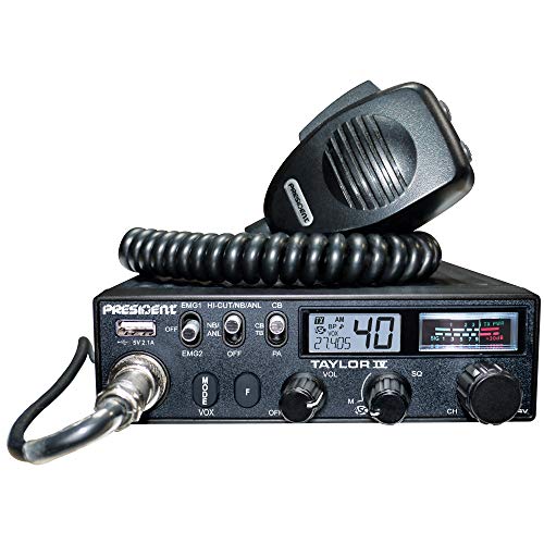 President Taylor-IV Emisora CB Puede funcionar con 12/24 voltios 40 Canales Am/FM President Taylor-IV Emisora CB Puede funcionar con 12/24 voltios 40 Canales Am/FM