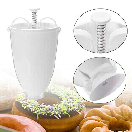 QINGFENG Máquina De Rosquillas De Galletas Cocina De Plástico Dispensador de Masa Donut Maker Máquina para Hornear DIY Donut Cookies