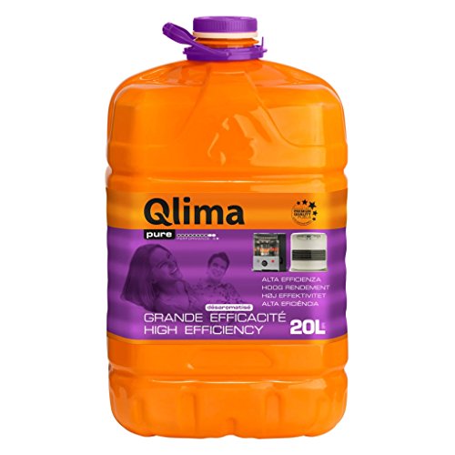 Qlima - Combustible líquido universal para estufas, inodoro, 20 litros, calefacción Pure