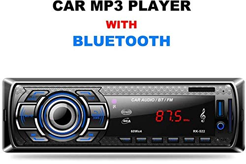 Radio de Coche, Arespark Autoradio Bluetooth Reproductor MP3 para Automóvil FM Estéreo Radio Manos Libres Audio