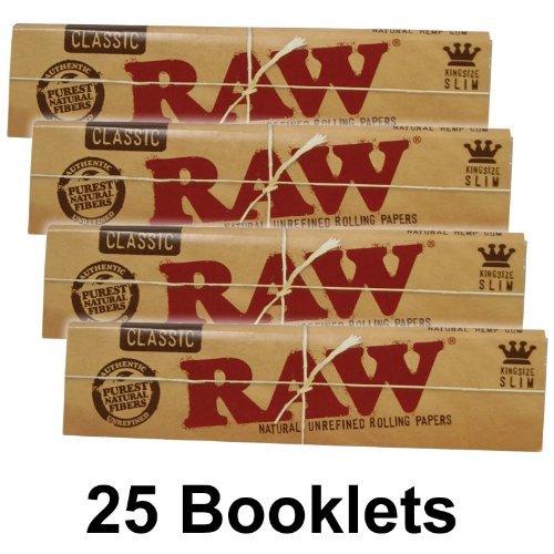 Raw Papel Slim de Fumar (25 libritos)