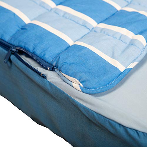 Rc Ocio Saco nordico con Cremallera Edredon Ajustable con Relleno y Bajera incluida para Cama Individual de Funda Ajustables con Cremalleras Evita Dormir destapado máxima Comodidad (Cama de 90)