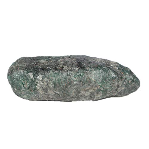Real Gems Piedra áspera de fucsita Esmeralda Verde Natural, Forma sin Cortar 148.50 Piedra Preciosa Suelta de fucsita Esmeralda Bruta certificada en Bruto